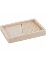 Мыльница Perfecto Linea Element, натуральный камень, полеризин, бежевая Мыльница Perfecto Linea Element, натуральный камень, полеризин, бежевая