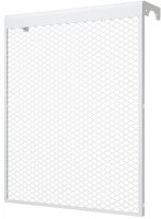 Экран для чугунного радиатора с сеткой белый (5 секций)