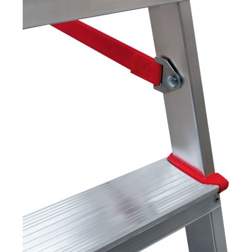 Лестница-стремянка алюминиевая с широкой ступенью, 125 см, 6 ступеней, Новая Высота NV300