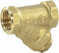 Фильтр Y-образный латунный R74A Ду15 Ру30 м/м с пробкой Giacomini R74AY103