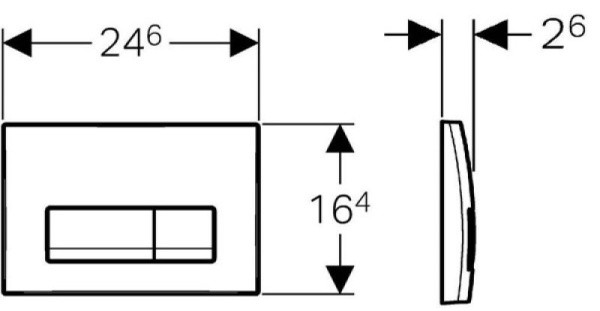 Смывная клавиша для двойного смыва Geberit Delta 50 альпийский белый 115.119.11.1