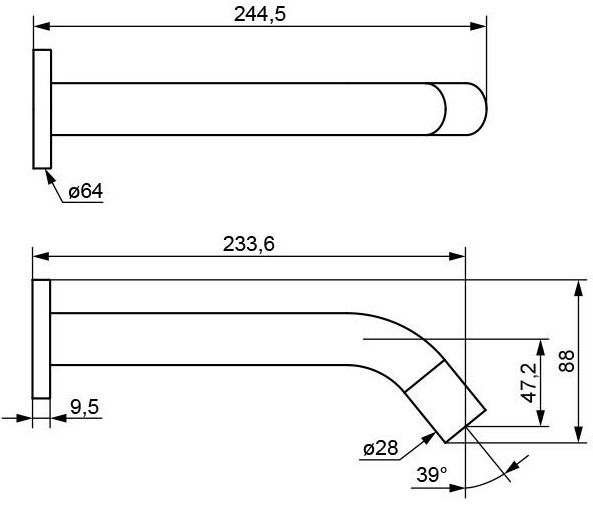 Смеситель для умывальника сенсорный SNR28 ESKO