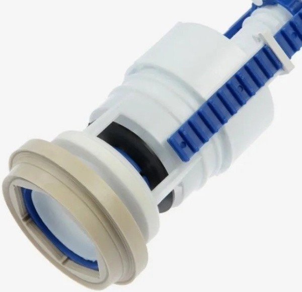 Арматура для бачка унитаза универсальная АС-17.1М, нижняя подводка, кнопка хром