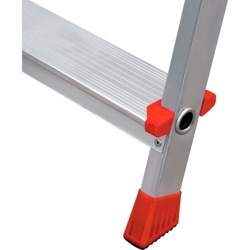 Лестница-стремянка алюминиевая с широкой ступенью, 125 см, 6 ступеней, Новая Высота NV300