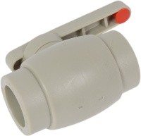 Кран шаровой ПП 32 серый РосТурПласт 27911