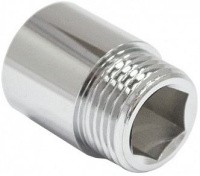 Удлинитель латунный никелирированный 3/4"х15