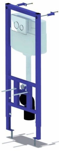 Инсталляция для унитаза WC1110 кнопка WP1310 хром глянец АНИ Пласт WCP1131 (023-4184)