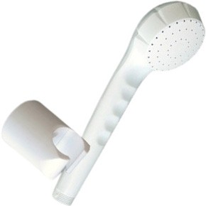 Душевая лейка пластик №3 белая с кронштейном РБМ