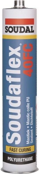 Клей-герметик полиуретановый Soudal Soudaflex 40FC серый 300 мл