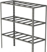 Стеллаж производственный разборный (700*400*2500) 3 решетчатые полки