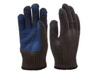 Перчатки п/шерстяные без ПВХ, черные (мин. риски) Перчатки п/шерстяные без ПВХ, черные (мин. риски)