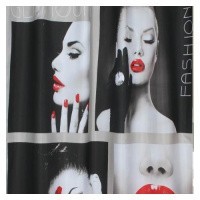 Шторка в ванную комнату - ГЛАМУР, 36-003183 Шторка в ванную комнату - ГЛАМУР, 36-003183