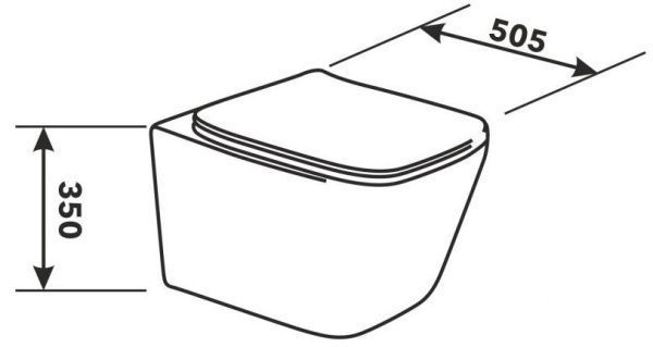 Унитаз подвесной AV Engineering  ALCA Plus (AVWHR205)