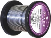 Припой ПОС 61 проволока, катушка ф1,5мм (100г) без канифоли Векта