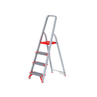 Лестница-стремянка алюминиевая с широкой ступенью 81 см, 4 ступени, Новая Высота NV500