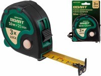 Рулетка 10м/25мм обрезиненный корпус ВОЛАТ