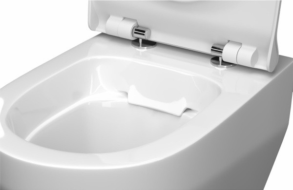 Унитаз консольный керамический с сиденьем Бари Slim ИЛ белый с1 КЕРАМИН