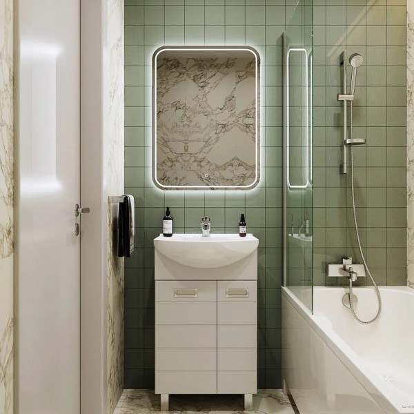 Умывальник мебельный УЮТ 55 2/величины 1/отверстие б/к Rosa Умывальник мебельный УЮТ 55 2/величины 1/отверстие б/к Rosa