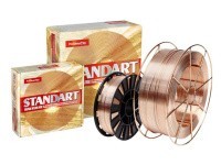 Проволока сварочная омедненная СВ-08Г2С ф0,8мм (катушка 18 кг) (ПАО Плазматек) (металлическая катушк