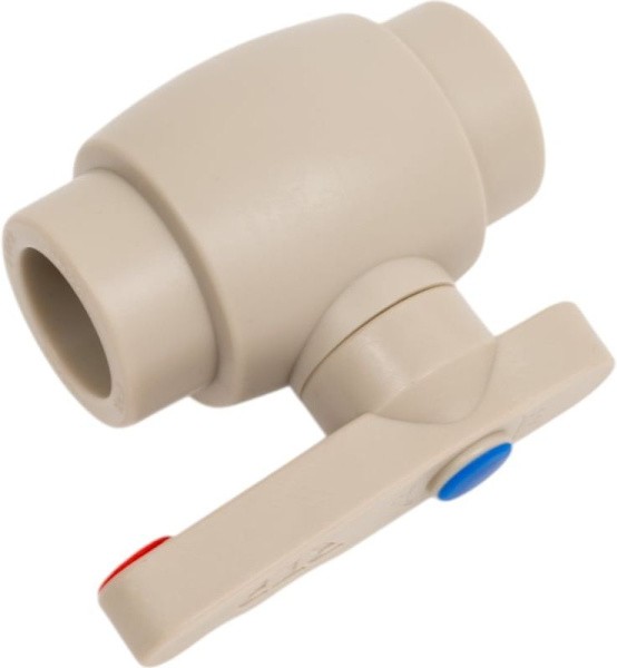 Кран шаравой ПП 25 серый РосТурПласт 27910