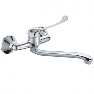 Смеситель для кухни настенный с хирургической ручкой ZOLLEN DRESDEN (DR11610341)н/изл 200мм,35мм Смеситель для кухни настенный с хирургической ручкой ZOLLEN DRESDEN (DR11610341)н/изл 200мм,35мм