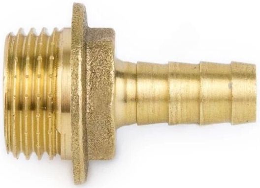 Переходник латунный для шланга Дн40х1 1/2" НР неразъемный Aquasfera 9102-12