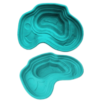 Декоративный садовый пруд Байкал № 4, зелёный, 2030 х 1440 х 500 мм, объём 440 л