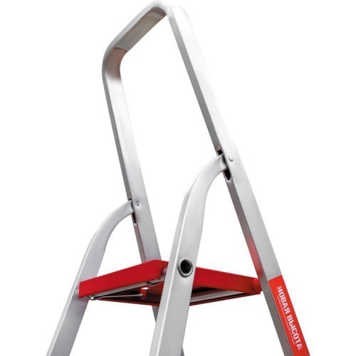 Лестница-стремянка алюминиевая с широкой ступенью 81 см, 4 ступени, Новая Высота NV500