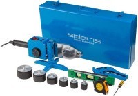 Сварочный аппарат для полимерных труб Solaris PW-1502 (1500-1650 Вт, 6 насадок: 20 - 63 мм, 2 режима)