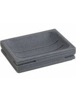 Мыльница Perfecto Linea Weathered sand, натуральный камень, полеризин, серая Мыльница Perfecto Linea Weathered sand, натуральный камень, полеризин, серая