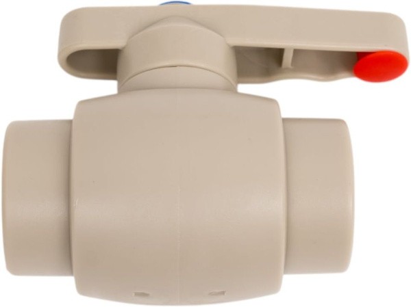 Кран шаравой ПП 25 серый РосТурПласт 27910