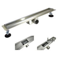 Душевой лоток BAD458002 под плитку, сухой+гидрозатвор (70*800мм) TIM