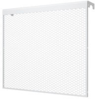 Экран для чугунного радиатора с сеткой белый (7 секций)