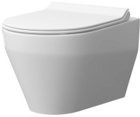Унитаз консольный керамический с сиденьем Бари Slim ИЛ белый с1 КЕРАМИН
