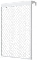 Экран для чугунного радиатора с сеткой белый (4 секции)