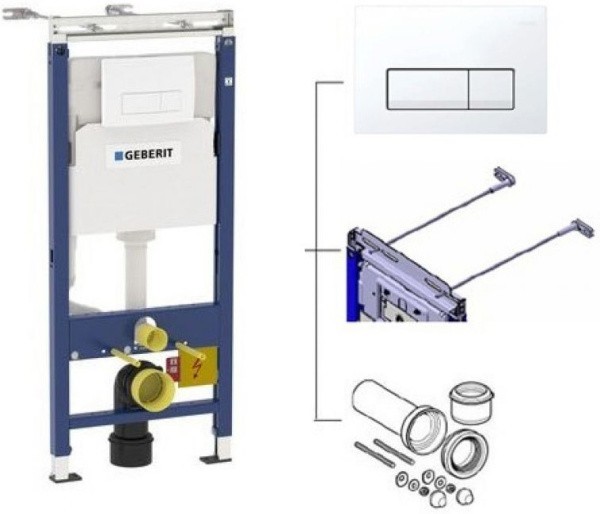 Смывная клавиша для двойного смыва Geberit Delta 50 альпийский белый 115.119.11.1
