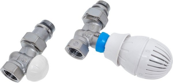 Комплект термостатический боковое подключение R402TG Ду15 Ру10 прямой R15TG+R470 Giacomini R470FX013