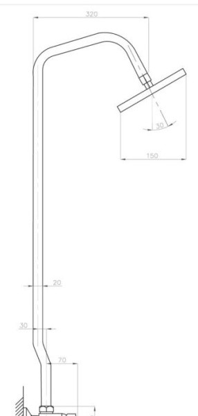 Лейка для стационарного душа PSM-1514 Профсан Лейка для стационарного душа PSM-1514 Профсан