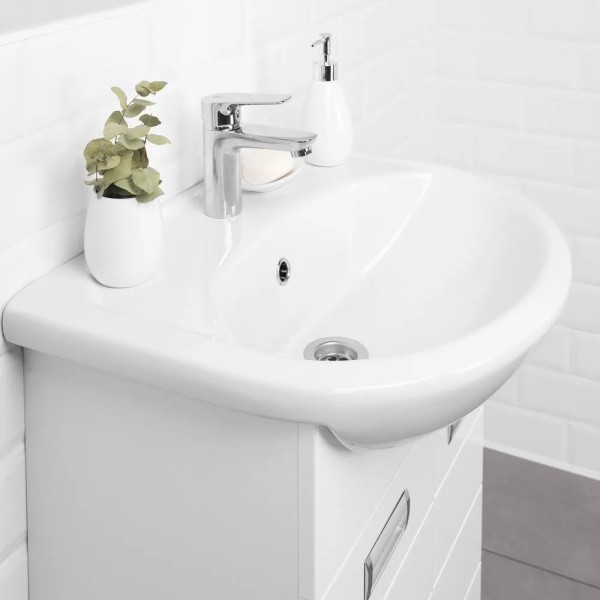 Умывальник мебельный УЮТ 55 2/величины 1/отверстие б/к Rosa Умывальник мебельный УЮТ 55 2/величины 1/отверстие б/к Rosa