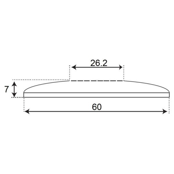 Отражатель для полотенцесушителя 3/4 хром (К03-0703S) TIM