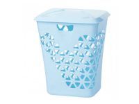 Корзина для белья Венеция 60л IDEA голубая
