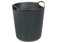 Корзина для бумаг Вязание 10л IDEA черная