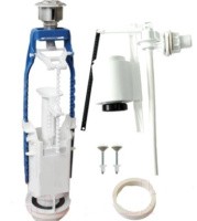 Арматура для бачка унитаза АБ 77.54.14.3 кнопка д.40, 2-х режим. боковой подвод