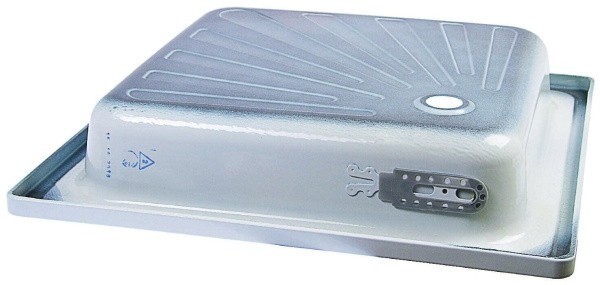 Поддон стальной эмалированный ANTIKA 70*70*15 см