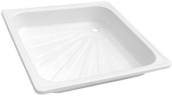 Поддон стальной эмалированный ANTIKA 80*80*15 см