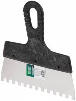 Шпатель фасадный зубчатый нержавеющая сталь150мм зуб 8х8 ВОЛАТ (для клея)