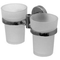 Стаканы для зубных щеток и пасты с держателем, 2 штуки, Zalel F039/F036 (443684) Стаканы для зубных щеток и пасты с держателем, 2 штуки, Zalel F039/F036 (443684)