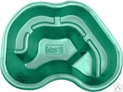 Декоративный садовый пруд Байкал-110, зелёный, 1150 х 800 х 360 мм