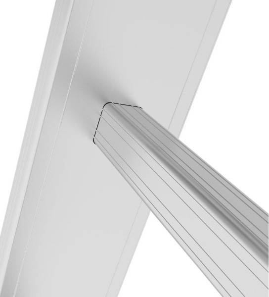 Лестница алюминиевая 3-х секционная 275/709/290см 3х11 ступеней, 16,6кг PRO STARTUL (ST9942-11)