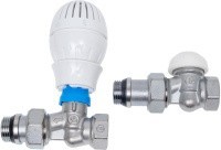 Комплект термостатический боковое подключение R402TG Ду15 Ру10 прямой R15TG+R470 Giacomini R470FX013